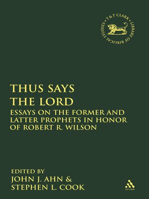 cover image of Thus Says the LORD